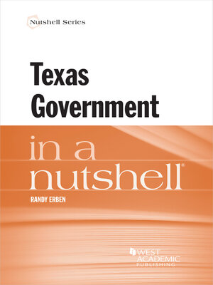 cover image of Texas Government in a Nutshell